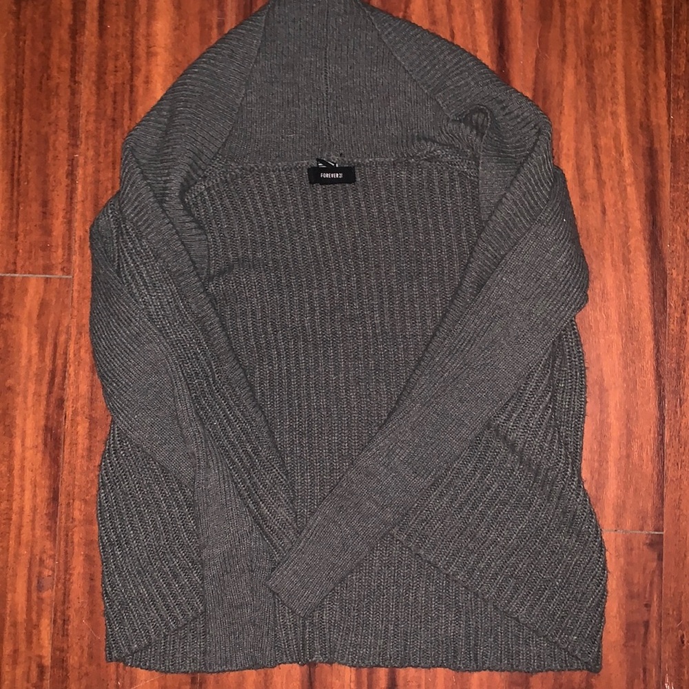 Forever 21 Gray Cardigan